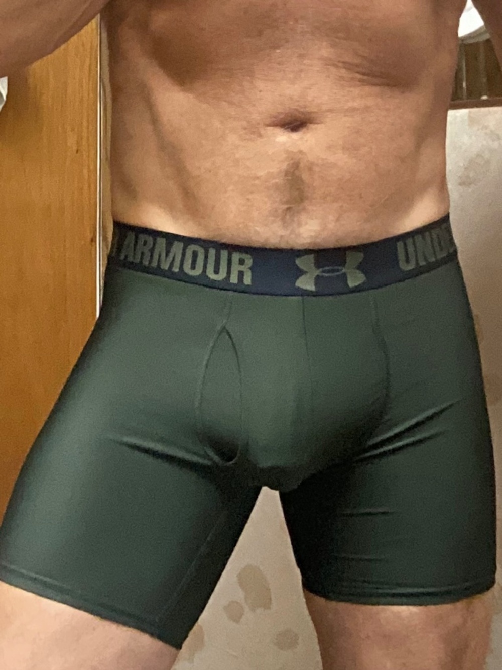 Under Armour, boxer briefs, olive green , small, Vintage